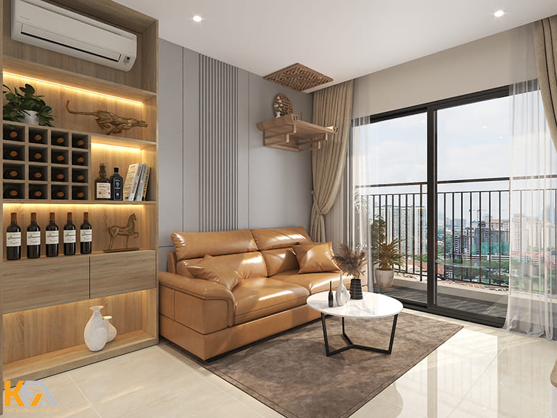 Thiết kế tủ trang trí kết hợp tủ rượu đa năng