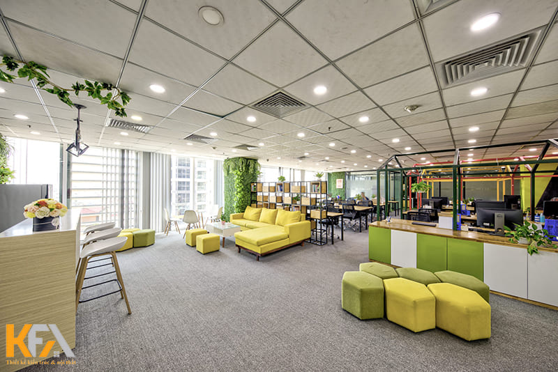 Văn phòng làm việc hiện đại giúp nhân viên hiệu suất làm việc