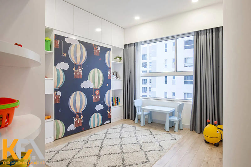 Sử dụng decal dán họa tiết sinh động cho phòng ngủ trẻ em