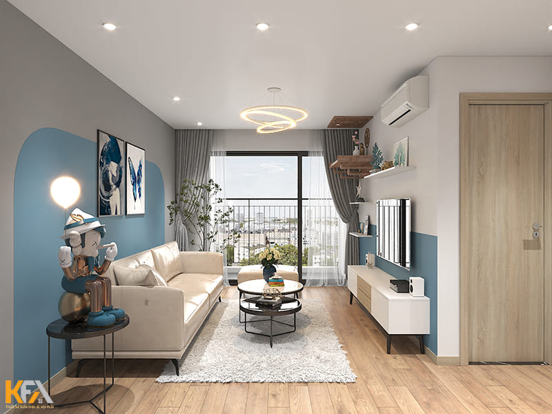 Thiết kế phòng khách không gian mở thông thoáng và rộng rãi