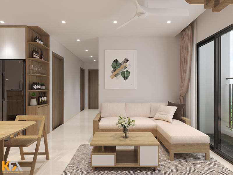 Sự kết hợp khéo léo giữa các gam màu nhẹ nhàng, nhã nhặn