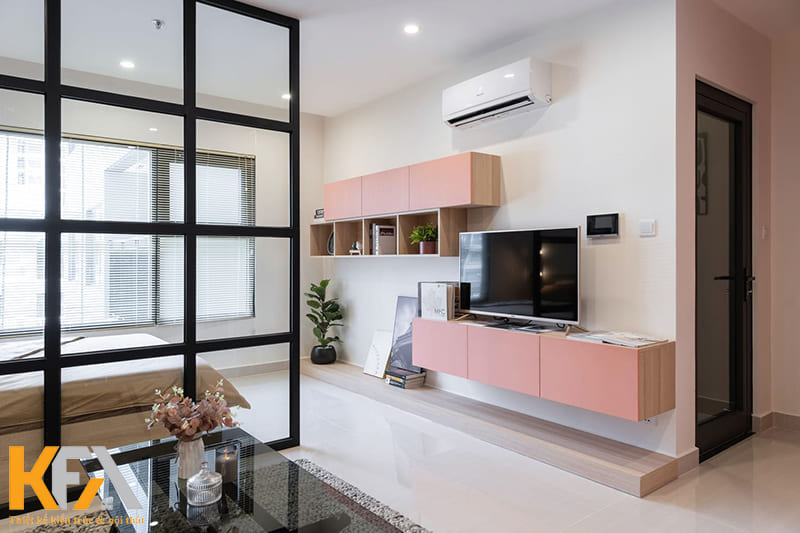 Chát liệu nội thất chủ đọa là gỗ công nghiệp với màu sơn đa dạng