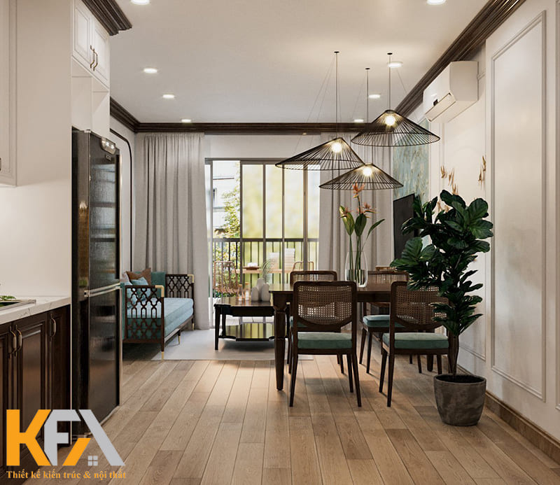 Căn hộ 63m2 đậm chất Á Đông