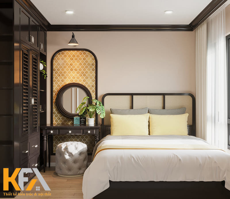 Phòng ngủ có phần tươi sáng hơn 