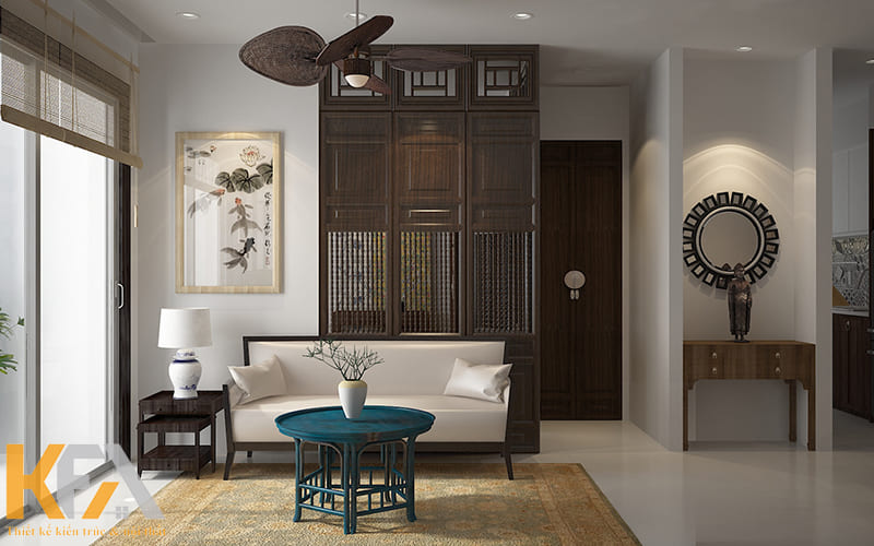 Vẻ đẹp truyền thống đậm chất Á Đông của căn hộ 90m2 phong cách Indochine