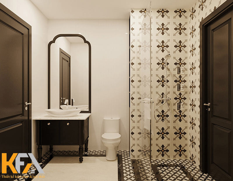 Gạch hoa là đặc trưng của phong cách nội thất Indochine