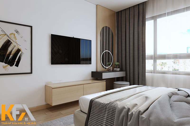 Kệ tivi có ngăn kéo giúp chủ nhân lưu trữ đồ đạc cần thiết