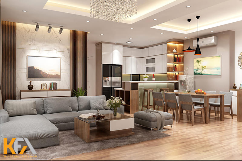Xu hướng thiết kế này rất phù hợp với những căn hộ nhỏ