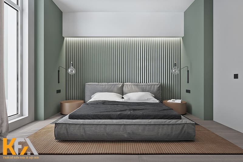 Thiết kế phòng ngủ không giường, tối giản đồ nội thất