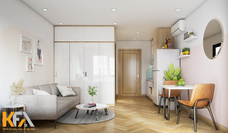 Không gian nhỏ gọn nhưng đầy đủ tiện nghi và thẩm mỹ