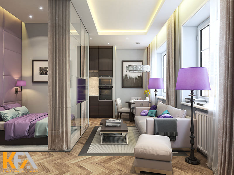 Căn hộ Studio có diện tích nhỏ không phù hợp với các gia đình đông thành viên, nhiều đồ đạc và người sợ không gian hẹp