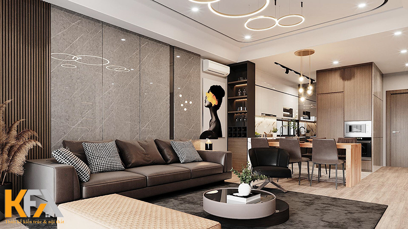Công trình thiết kế nội thất chung cư 100m2 của KFA