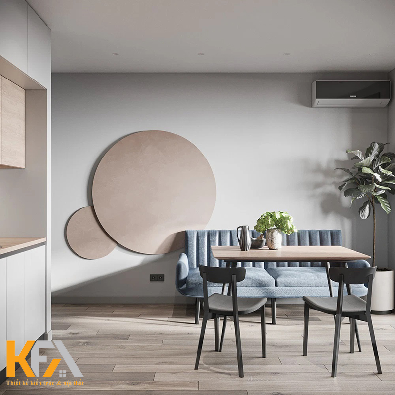 Lựa chọn gam màu sáng cho phòng khách chung cư 50m2