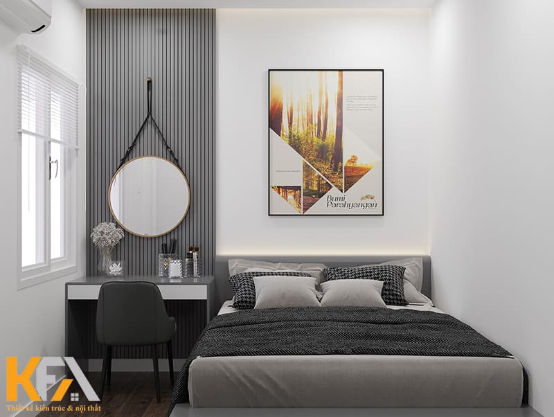 Cửa sổ mở giúp căn phòng đón nhận nguồn ánh sáng tự nhiên dễ dàng