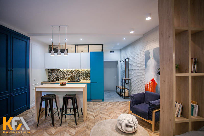 Phong cách hiện đại kết hợp với phong cách công nghiệp cá tính