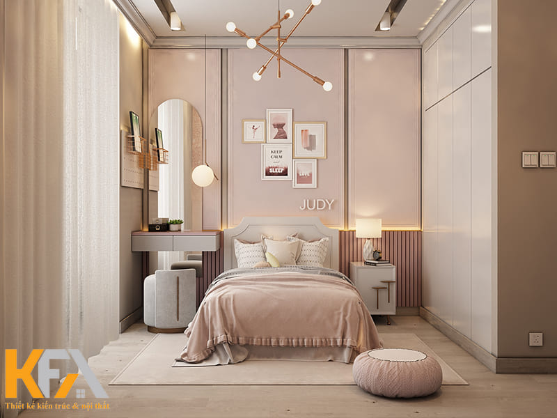 Thiết kế phòng ngủ cần chú ý đến đối tượng sử dụng, độ tuổi, sở thích cá nhân,...
