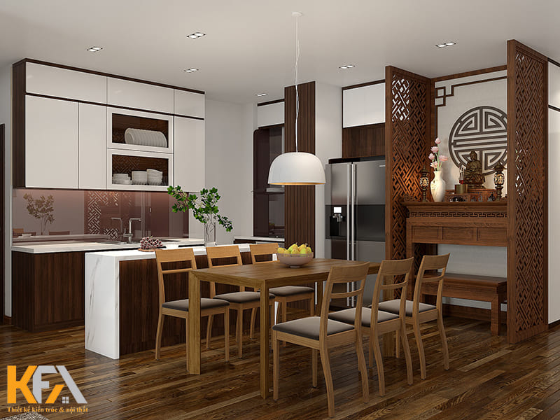 Đảo bếp tăng sự tiện nghi cho căn hộ, hướng đến một cuộc sống chất lượng cao