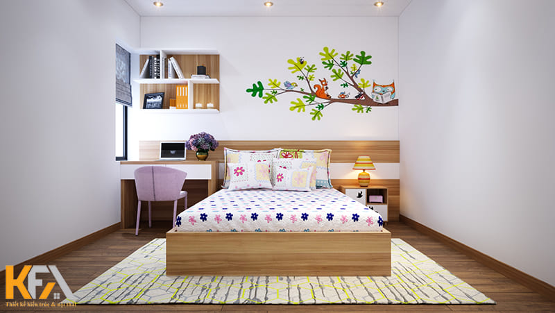 Tạo điểm nhấn cho phòng ngủ bằng cách vẽ tranh tường