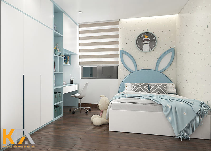 Thiết kế phòng ngủ nhỏ cho bé, tận dụng phòng góc
