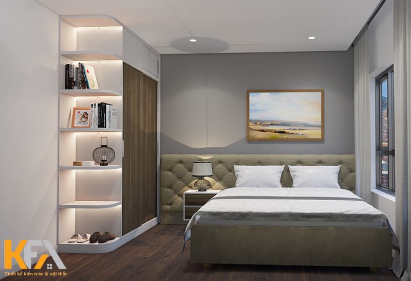 Các loại tủ quần áo kịch trần được ưu tiên sử dụng trong phòng ngủ chung cư nhỏ