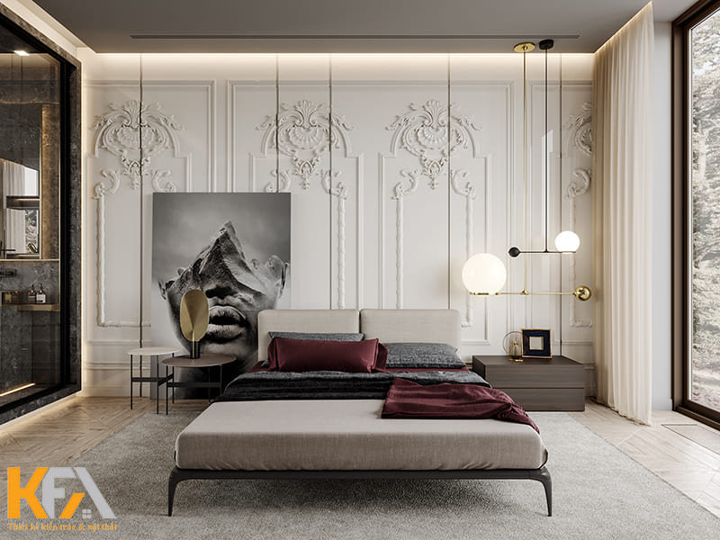 Phòng ngủ master không chỉ yêu cầu sự tiện nghi mà cả tính thẩm mỹ