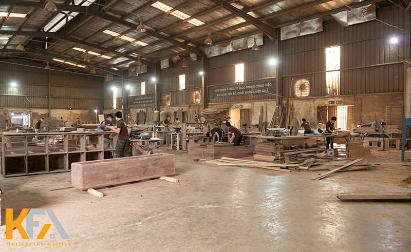 Những đơn vị có xưởng sản xuất nội thất trực tiếp sẽ tối ưu được chi phí và chất lượng sản phẩm