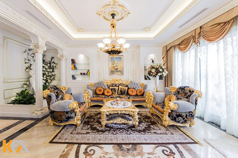 Phong cách thiết kế nội thất biệt thự cổ điển mang vẻ đẹp vượt thời gian