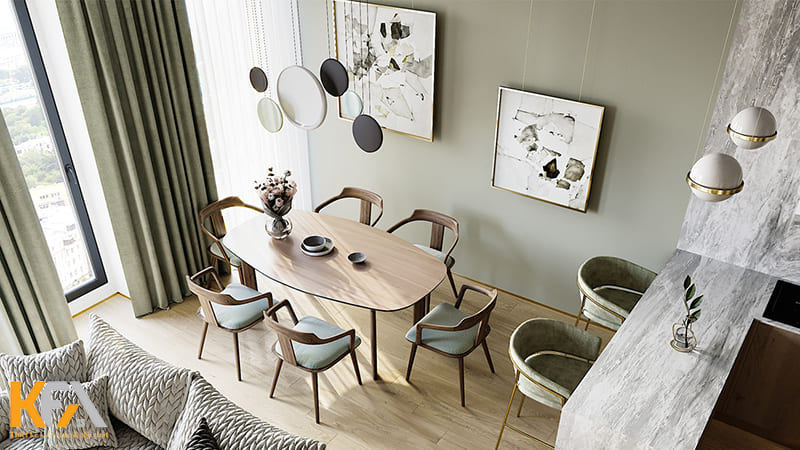 Màu sắc tươi sáng mang lại không gian khoáng đạt và xua tan đi cảm giác ngột ngạt