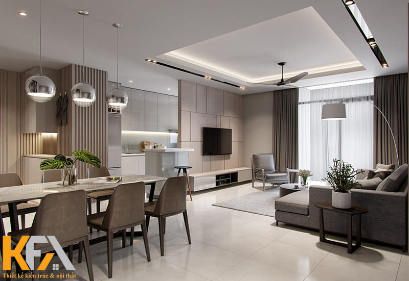 Thiết kế hiện đại với gam màu trung tính phù hợp với mọi đối tượng