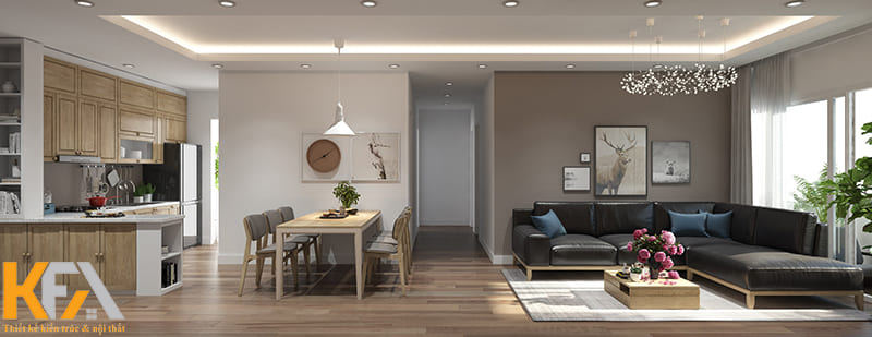 50m2 là diện tích lý tưởng để áp dụng thiết kế mở này