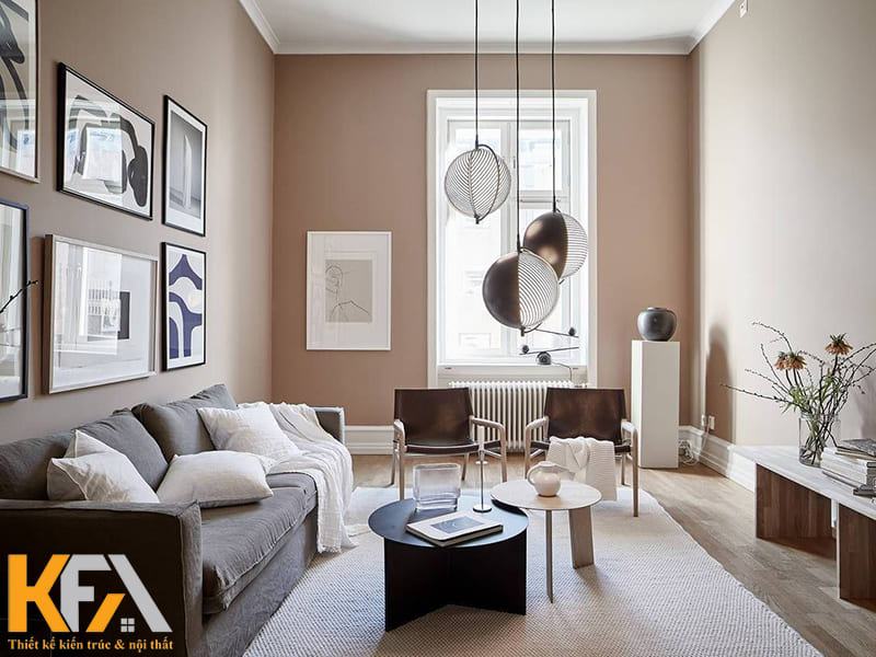 Những gam màu trung tính là lự chọn của gia chủ với thiết kế này