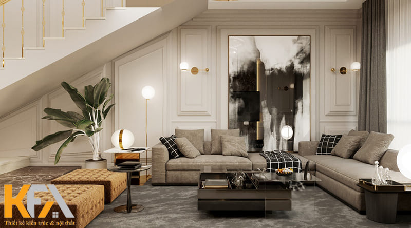 Phòng khách 6m nhà ống là không gian lý tưởng của nhiều gia đình