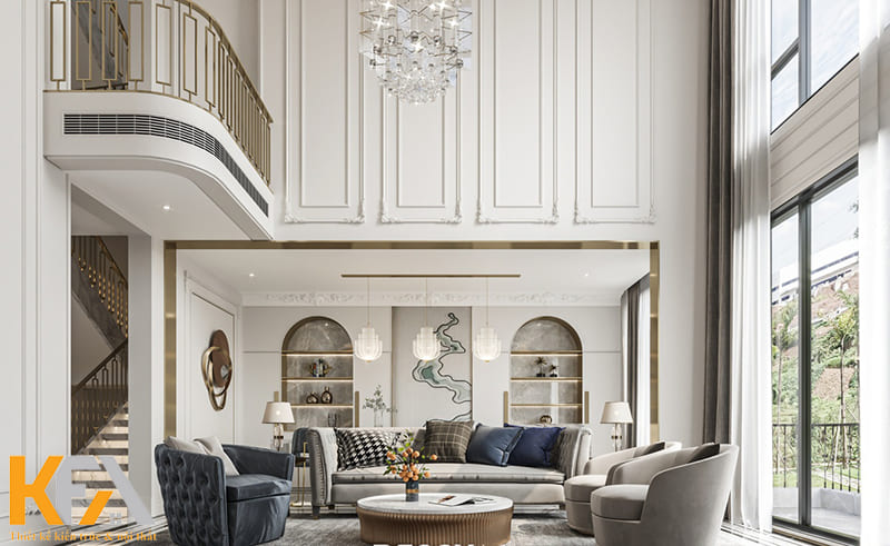 Không gian thông thoáng và rộng rãi nhờ hệ thống cửa kính lớn