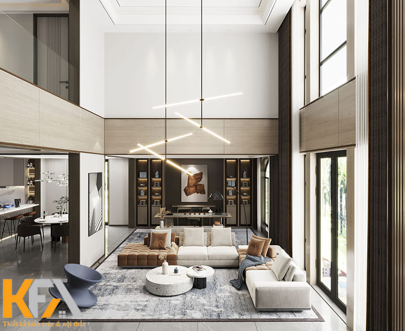 Xu hướng thiết kế phòng khách thông tầng đang tạo nên cơn sốt tại Việt Nam