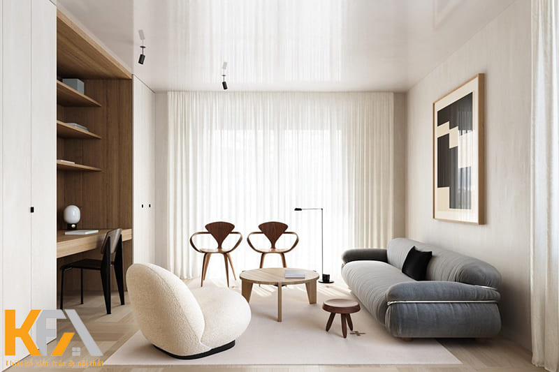 Gam màu be kem nhẹ nhàng nhưng vẫn đảm bảo độ tươi sáng