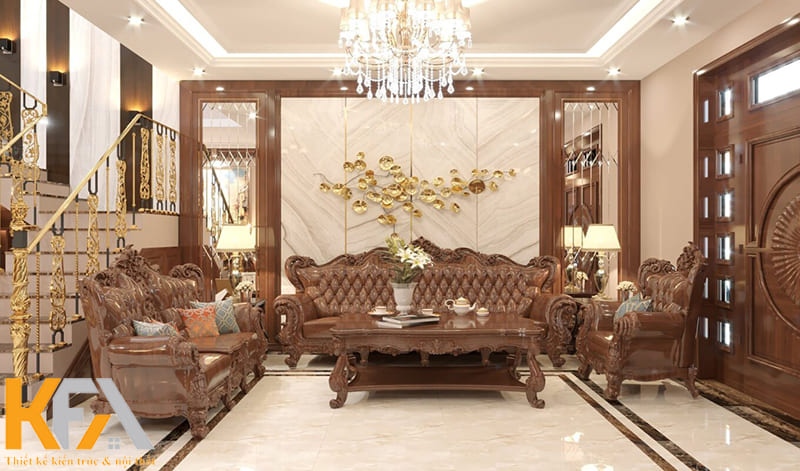 Họa tiết cầu kỳ, tinh xảo là đặc trung nổi bật nhất của phong cách thiết kế nội thất cổ điển