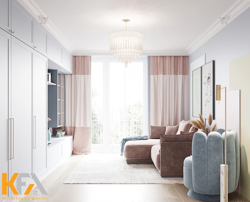 Lựa chọn nội thất khéo léo và tinh tế hơn với chiếc rèm cửa màu hồng pastel