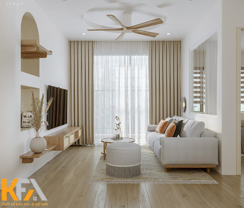 Sử dụng bàn thờ treo là phương án thích hợp cho các hộ gia đình ở chung cư, căn hộ nhỏ