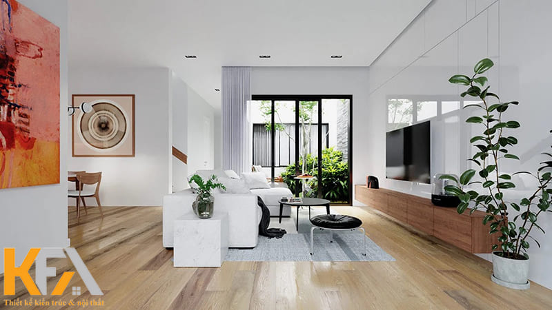 Thiết kế phòng khách không gian mở đang là xu hướng được nhiều gia đình yêu thích hiện nay