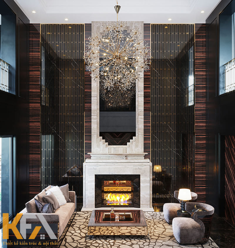 Đá cẩm thạch ốp tường mang đến cảm giác vừa sang trọng, vừa hiện đại