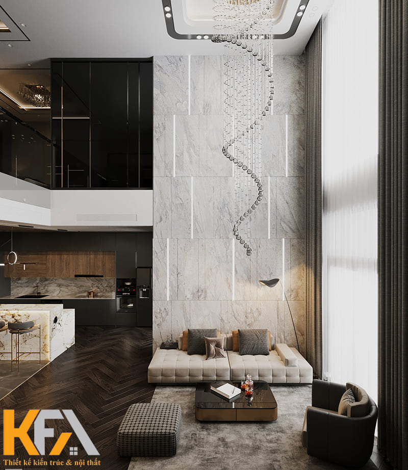 Vật liệu ốp sàn, ốp tường cũng được lựa chọn tỉ mỉ nhất