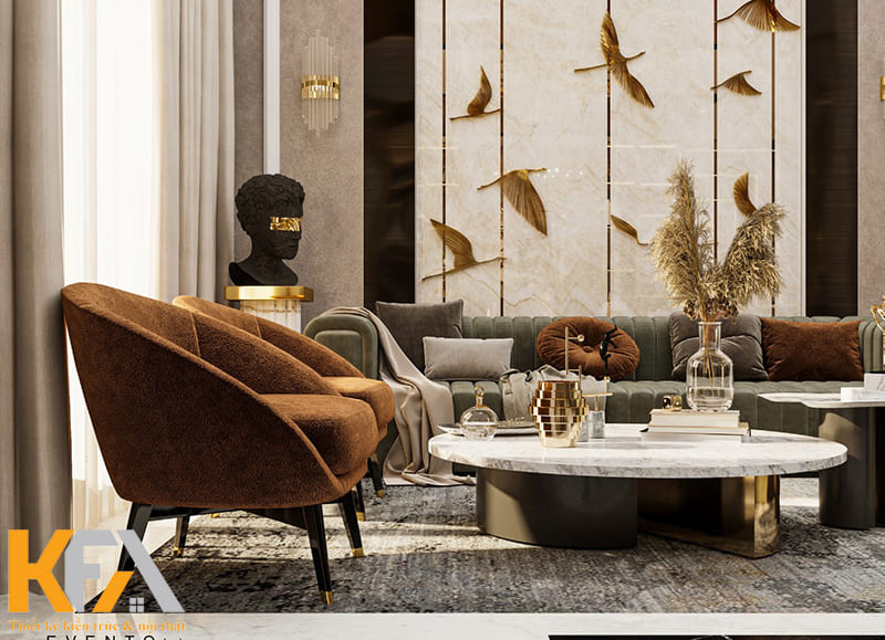 Thậm chí, nhiều vật trang trí còn được mạ vàng xa xỉ