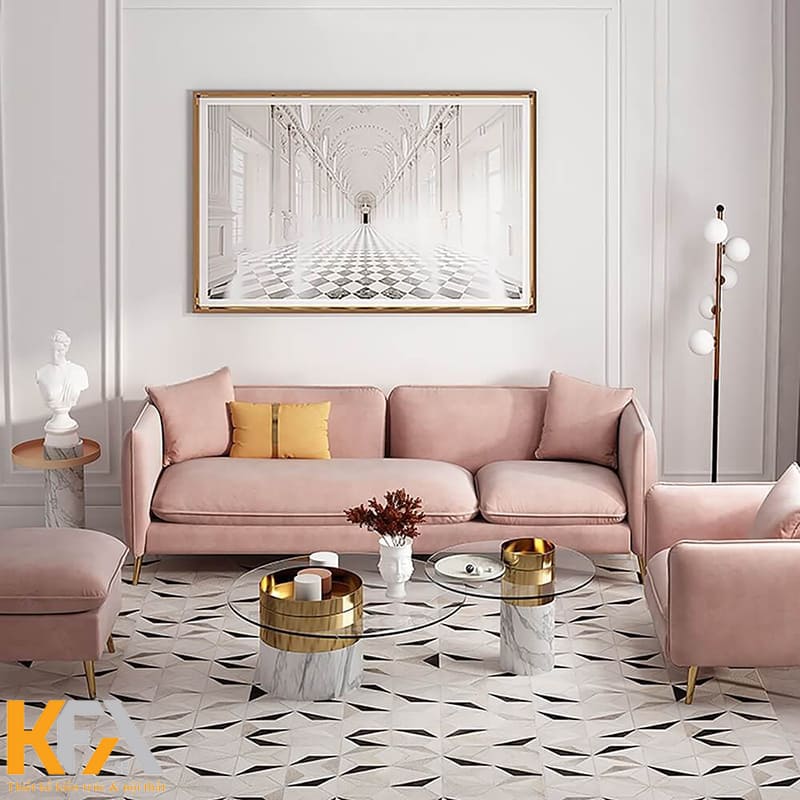 Phòng khách tinh tế hơn nhờ sự kết hợp màu sắc khéo léo mà không cần phải sử dụng quá nhiều các chi tiết rườm rà