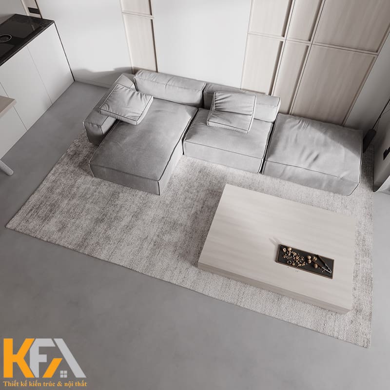 Bố cục phòng khách tối giản cần phải tuân thủ nghiêm ngặt những nguyên tắc nhất định