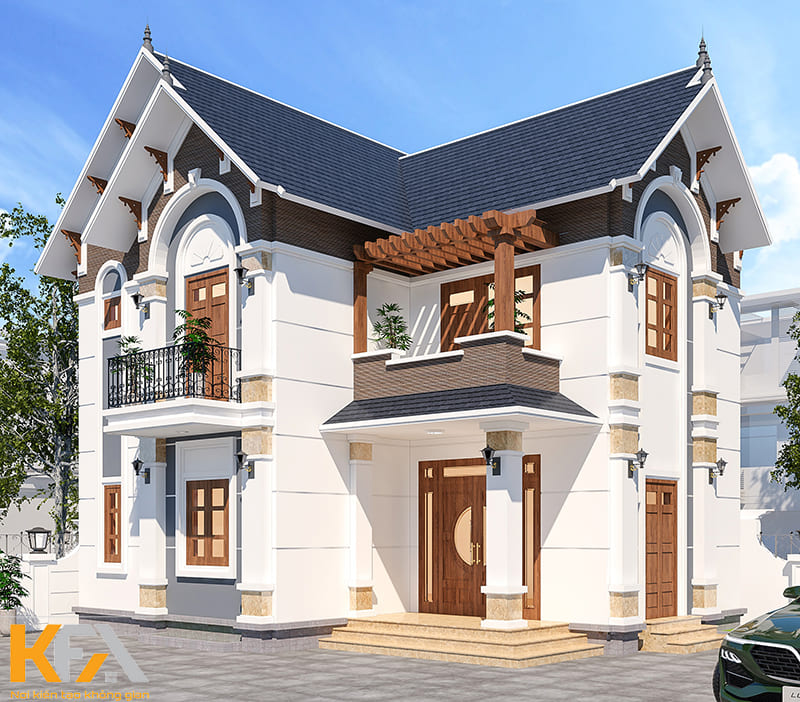 Xây dựng nhà 2 tầng giá 700 triệu hình chữ L thường áp dụng với những quỹ đất rộng