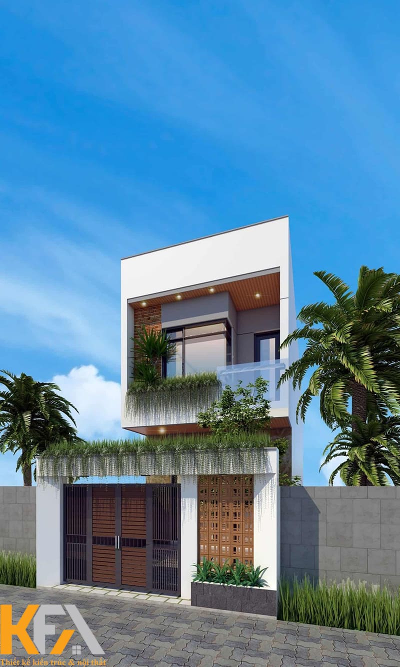 Căn nhà mặt phố giá 500 triệu được trang trí rất nhiều cây xanh