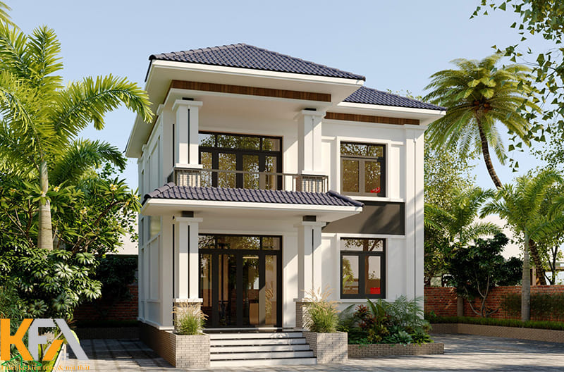 Mẫu nhà chữ L 2 tầng ở nông thôn đẹp nhất 2023 chỉ với 500 triệu