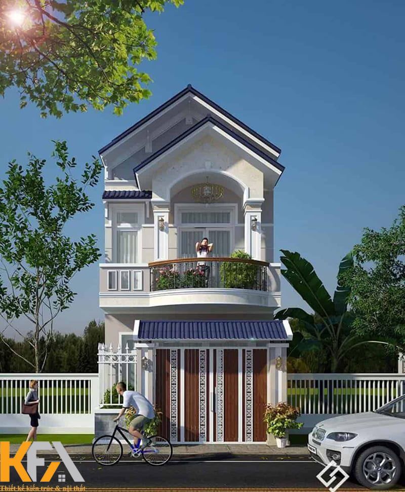 Với hệ mái Thái nổi bật, căn nhà dường như không cần trang trí quá nhiều