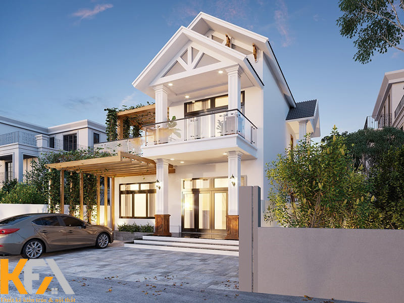 Mẫu nhà 2 tầng có gác lửng đặc biệt phù hợp với những ngôi nhà có diện tích nhỏ hẹp
