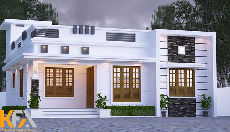 Những mẫu nhà 3 gian mái bằng hiện đại rất được săn đón bởi các gia đình trẻ